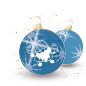 Weihnachtskarten-Dekore