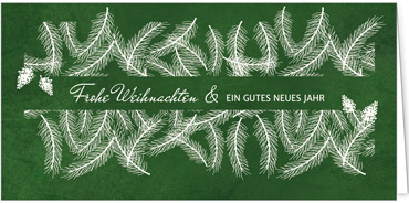 2025 für Firmen | Kategorie - Grüne Struktur Optik - | Motiv: Verzweigte Weihnacht - Artikel Nummer 1084-809