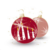 Weihnachtskarten-Dekore