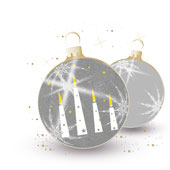 Weihnachtskarten-Dekore