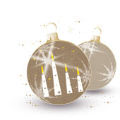 Weihnachtskarten-Dekore