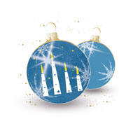 Weihnachtskarten-Dekore