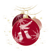 Weihnachtskarten-Dekore