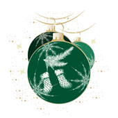 Weihnachtskarten-Dekore