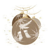 Weihnachtskarten-Dekore