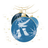 Weihnachtskarten-Dekore