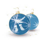 Weihnachtskarten-Dekore