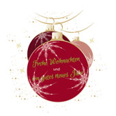 Weihnachtskarten-Dekore