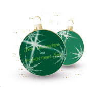 Weihnachtskarten-Dekore