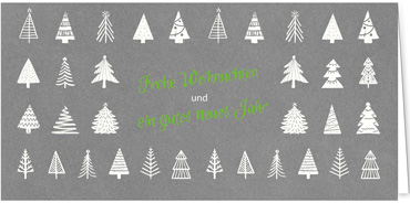 2025 für Firmen | Kategorie - Silber Struktur Optik - | Motiv: Weihnachtsbaum Team - Artikel Nummer 1087-807