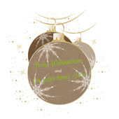 Weihnachtskarten-Dekore