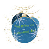 Weihnachtskarten-Dekore