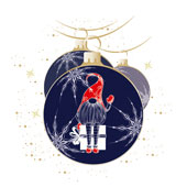 Weihnachtskarten-Dekore