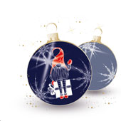 Weihnachtskarten-Dekore