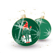 Weihnachtskarten-Dekore