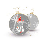 Weihnachtskarten-Dekore