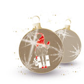 Weihnachtskarten-Dekore