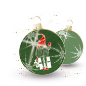 Weihnachtskarten-Dekore