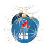 Weihnachtskarten-Dekore