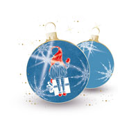 Weihnachtskarten-Dekore