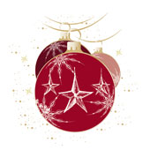 Weihnachtskarten-Dekore