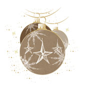 Weihnachtskarten-Dekore