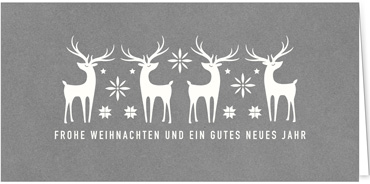 2025 für Firmen | Kategorie - Silber Struktur Optik - | Motiv: Team stolzer Elche - Artikel Nummer 1090-807