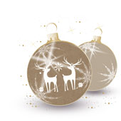 Weihnachtskarten-Dekore