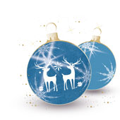 Weihnachtskarten-Dekore