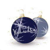 Weihnachtskarten-Dekore