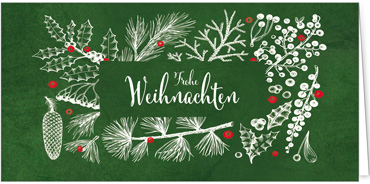 2025 für Firmen | Kategorie - Grüne Struktur Optik - | Motiv: Zweigarrangement - Artikel Nummer 1091-809