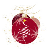 Weihnachtskarten-Dekore