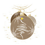 Weihnachtskarten-Dekore