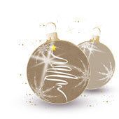 Weihnachtskarten-Dekore