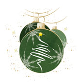 Weihnachtskarten-Dekore