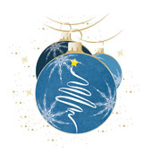 Weihnachtskarten-Dekore