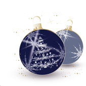 Weihnachtskarten-Dekore