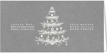 2025 für Firmen | Kategorie - Silber Struktur Optik - | Motiv: Zweigbäumchen - Artikel Nummer 1093-807