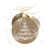 Weihnachtskarten-Dekore