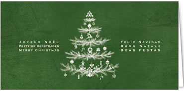 2025 für Firmen | Kategorie - Grüne Struktur Optik - | Motiv: Zweigbäumchen - Artikel Nummer 1093-809