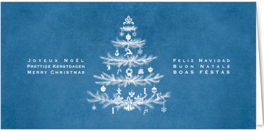 2025 für Firmen | Kategorie - Blaue Struktur Optik - | Motiv: Zweigbäumchen - Artikel Nummer 1093-810