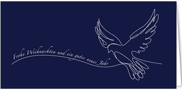 2025 für Firmen | Kategorie Blaue Impressionen | Motiv: Gemalte Friedenstaube - Artikel Nummer 1094-804