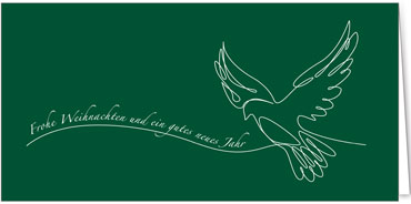 2025 für Firmen | Kategorie Grüne Impressionen | Motiv: Gemalte Friedenstaube - Artikel Nummer 1094-806