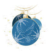 Weihnachtskarten-Dekore