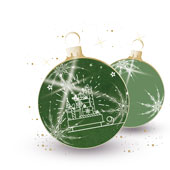 Weihnachtskarten-Dekore