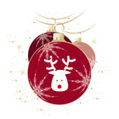 Weihnachtskarten-Dekore