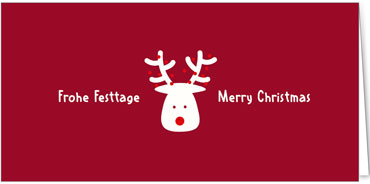 2025 für Firmen | Kategorie Rote Impressionen | Motiv: Putzige Rentierwünsche - Artikel Nummer 1096-805