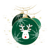 Weihnachtskarten-Dekore