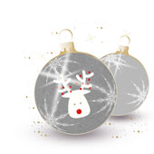 Weihnachtskarten-Dekore