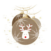 Weihnachtskarten-Dekore